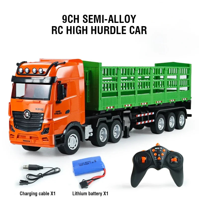 HUINA 1/18 RC მაღალი დაბრკოლებების მქონე გადამზიდავი სატვირთო მანქანა